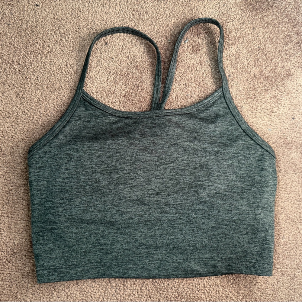 Offline by Aerie Charcoal Gray The Hugger Sports Bra, Size XS